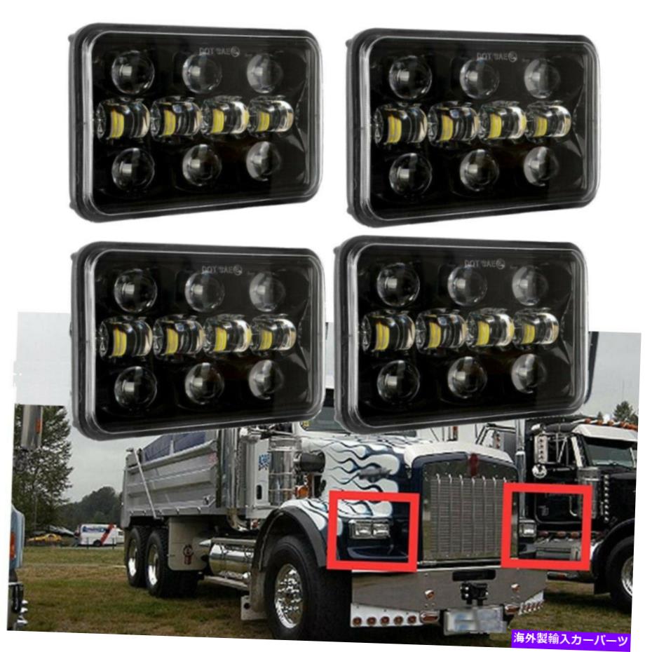 USヘッドライト PeterBilt Kenworth T800 W900用4PCS 4x6 \