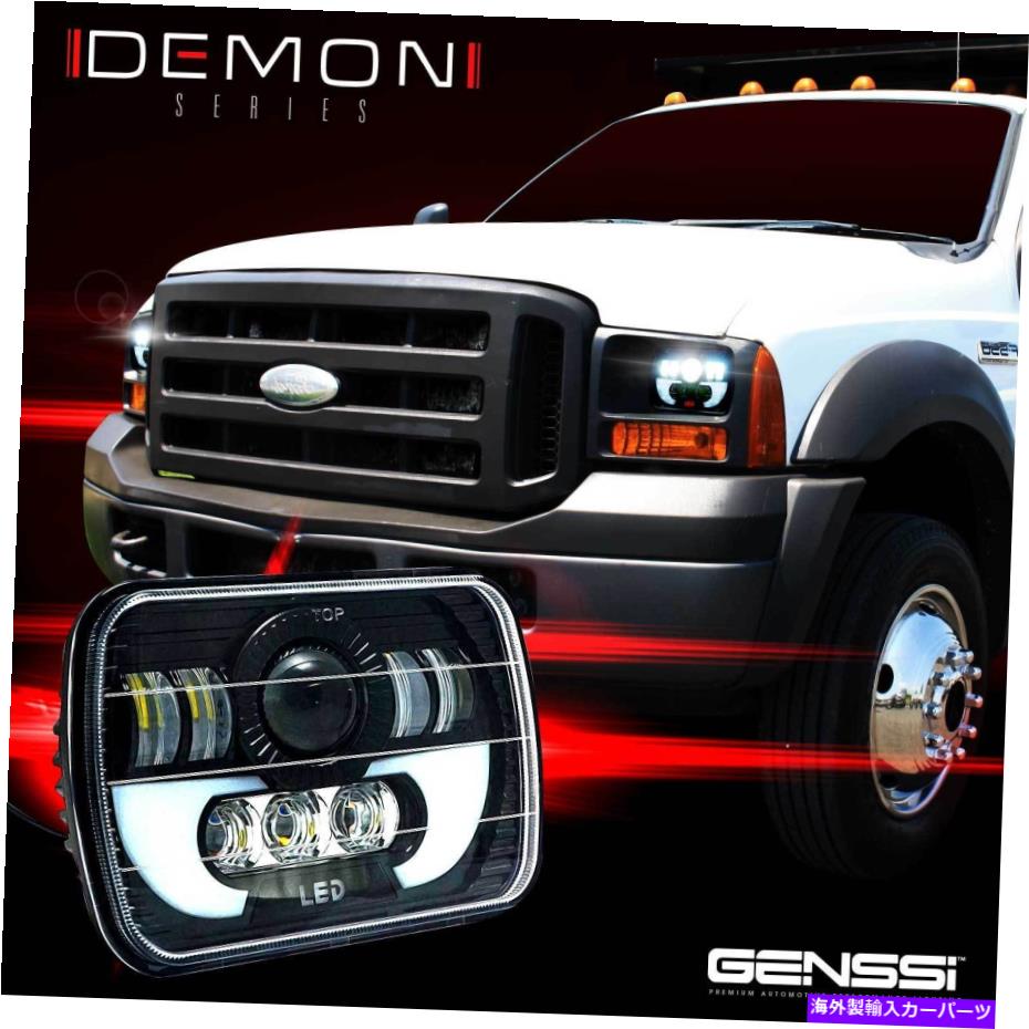 USヘッドライト フォードスーパーデューティトラックF600 F650 F700 F700のための2つの悪魔LEDのヘッドライト7x6 Two Demon LED Headlights 7X6 for Ford Super Duty Truck F550 F600 F650 F700 F750【並行輸入品】 36,627円
