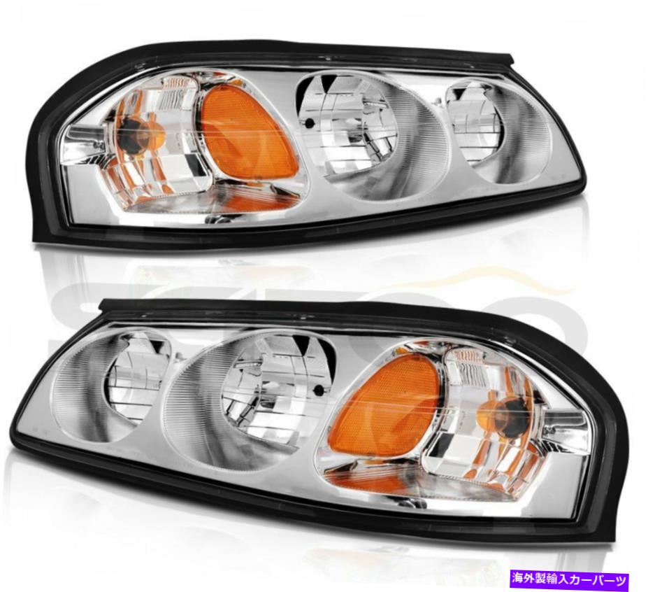 USヘッドライト 2000-2005シボレーインパラフロントランプドライバ+旅客側のヘッドライトアセンブリ Headlights Assembly For 2000-2005 Chevy Impala Front Lamps Driver+Passenger Side【並行輸入品】 36,627円