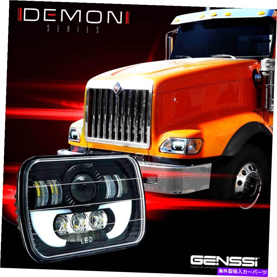 USヘッドライト International 5900i 7300 7400プラグアンドプレイ用Demon LEDプロジェクターヘッドライト Demon LED Projector Headlights for International 5900i 7300 7400 Plug and Play【並行輸入品】