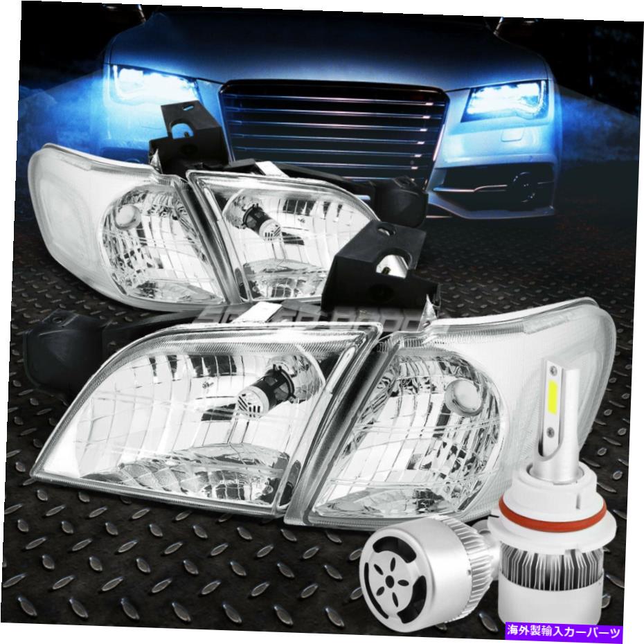 USヘッドライト クロームハウジングヘッドライト+クリアコーナー+ホワイトLED 9004 HID 97-05ベンチャー CHROME HOUSING HEADLIGHT+CLEAR CORNER+WHITE LED 9004 HID W/FAN FOR 97-05 VENTURE【並行輸入品】 36,627円