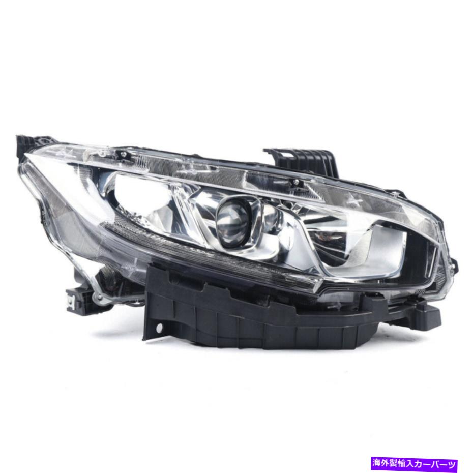 USヘッドライト ヘッドランプハロゲンBLKプロジェクターLED 2016-18ホンダシビックのための右側のヘッドライト Headlamp Halogen BLK Projector LED Right Side Headlight For 2016-18 Honda Civic【並行輸入品】 36,627円