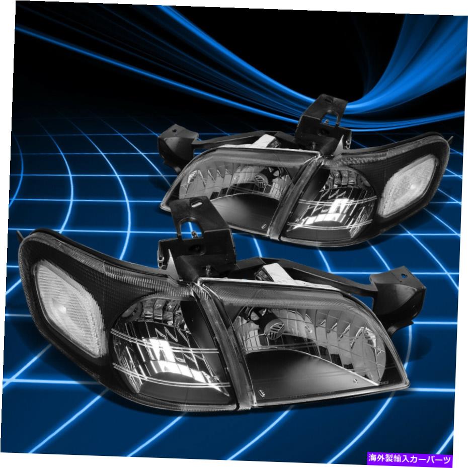 USヘッドライト 97-05モンタナ/トランススポーツブラック/クリアヘッドライト+コーナーランプの交換 For 97-05 Montana/Trans Sport Black/Clear Headlights+Corner Lamps Replacement【並行輸入品】 36,627円
