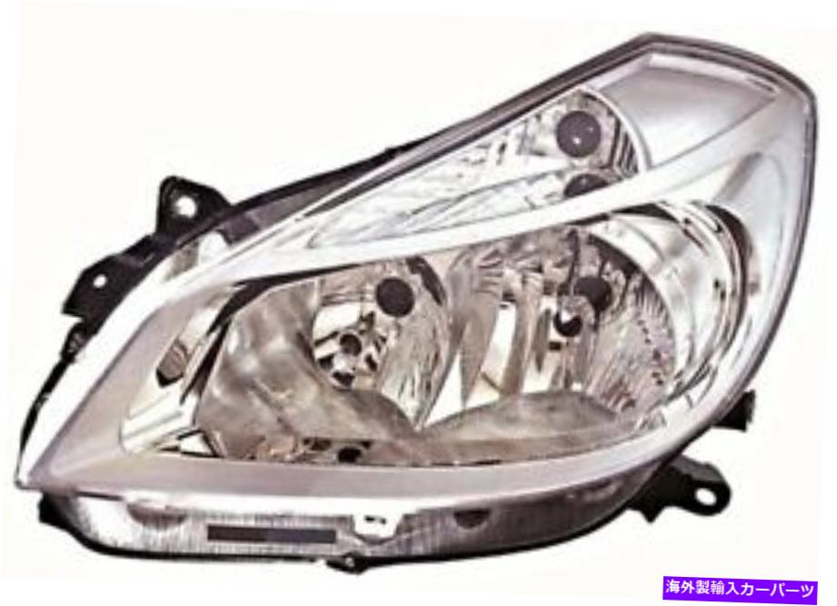 USヘッドライト Renault CLIO 2005-2009電気クロムヘッドライトフロントランプRive 2006 2007 2008 RENAULT Clio 2005-2009 Electric Chrome Headlight Front Lamp RIGHT 2006 2007 2008【並行輸入品】