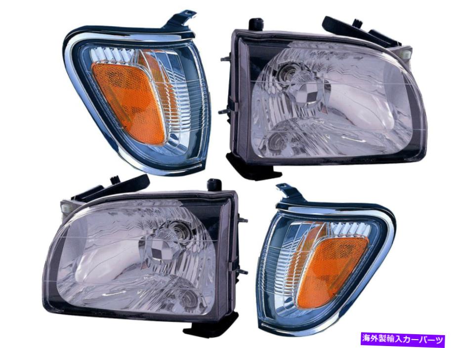 USヘッドライト Headlight Signal Lamp 2001 2002 2002 2002 2002 2004 2004 Tacomaの組み合わせセット For Headlight Signal Lamp 2001 2002 2003 2004 Tacoma with Bulbs Combination Set【並行輸入品】