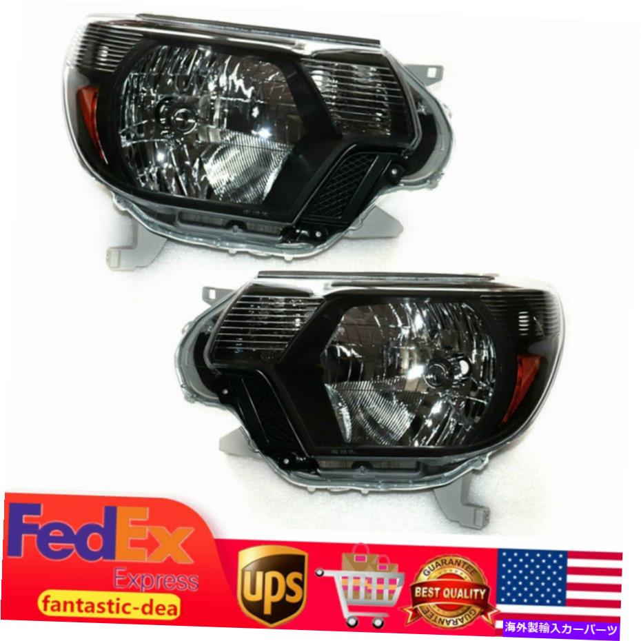 USヘッドライト 2012-2015トヨタタコマピックアップヘッドライトヘッドランプ交換LH + RH Pair For 2012-2015 Toyota Tacoma Pickup Headlights Headlamps Replacement LH+RH【並行輸入品】