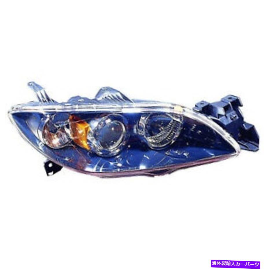 USヘッドライト 右乗客ハロゲンカーヘッドライトがフィット04-09マツダ3 4ドアセダン Right Passenger Halogen CAPA Headlight Fits 04-09 Mazda 3 4-Door Sedan【並行輸入品】