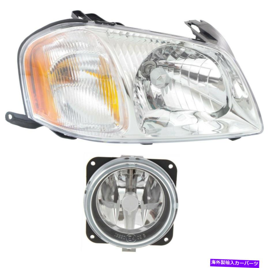 USヘッドライト EC0251680-PFM、EC0251030 2旅客右側ペアの新しい自動ライトキットセット EC0251680-PFM, EC0251030 New Auto Light Kits Set of 2 Passenger Right Side Pair【並行輸入品】 37,567円