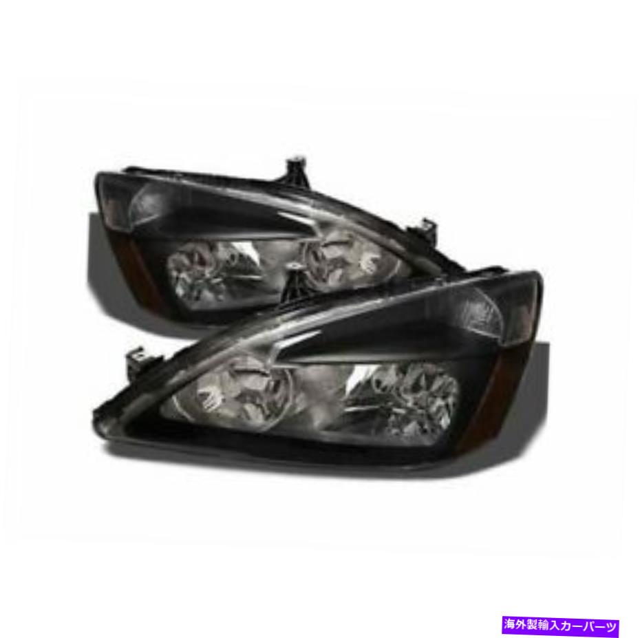 USヘッドライト 2003年から2007年のホンダアコードのためのxTune 5014351 xTune 5014351 Crystal Headlights Black For 2003-2007 Honda Accord NEW【並行輸入品】