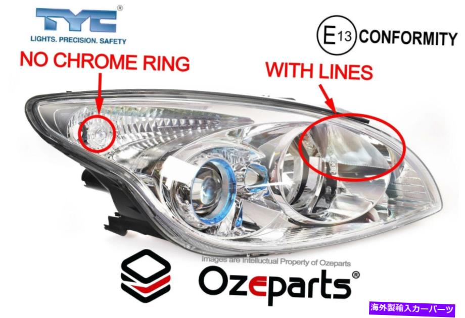 USヘッドライト Hyundai I 30 FD 2009?2010 Hatch＆WagonのRh Rh右ハンドライトランプ RH RHS Right Hand Head Light Lamp For Hyundai I30 FD 2009~2010 Hatch & Wagon【並行輸入品】 43,202円