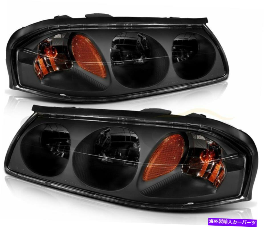 USヘッドライト ヘッドライトアセンブリは、Chevy Impala 2000-2005の交換左+右側黒 Headlight Assembly Fits Chevy Impala 2000-2005 Replacement Left+Right Side Black【並行輸入品】