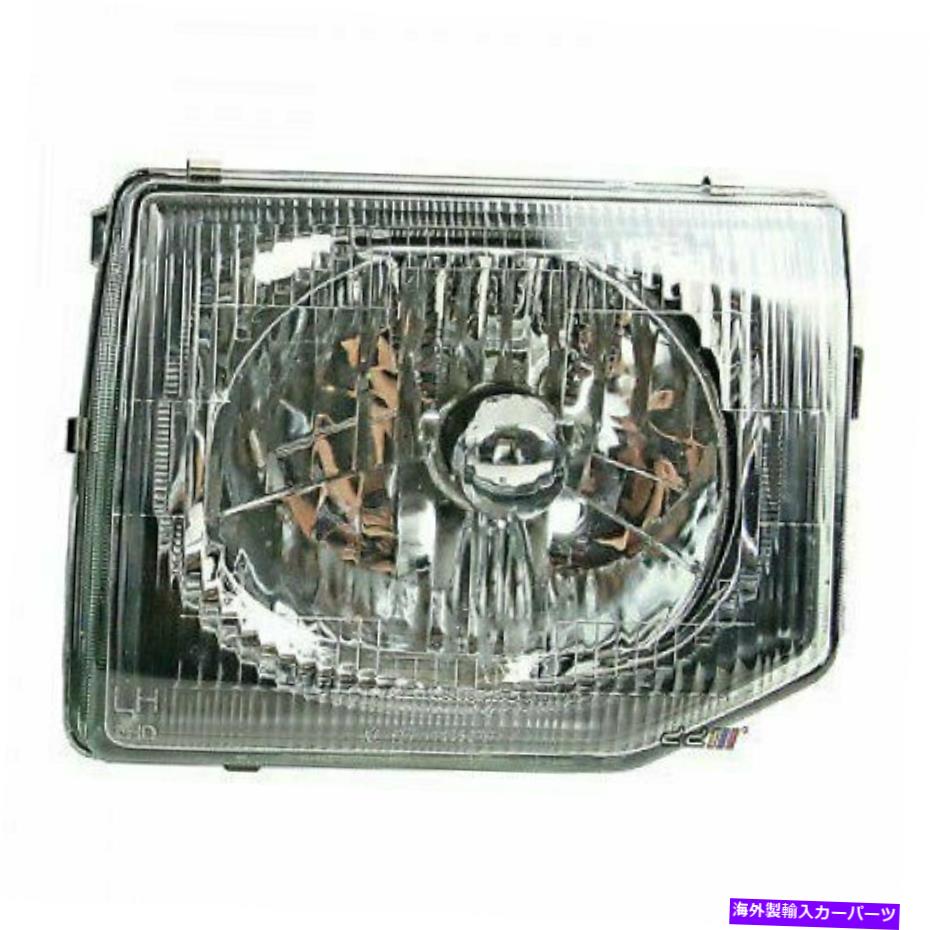 USヘッドライト 1ピース左クリスタルヘッドライト用ライトMitsubishi Pajero Montero V32 V34 91-99 1pcs Left Crystal Headlights Lamp For Mitsubishi Pajero Montero V32 V34 91-99【並行輸入品】