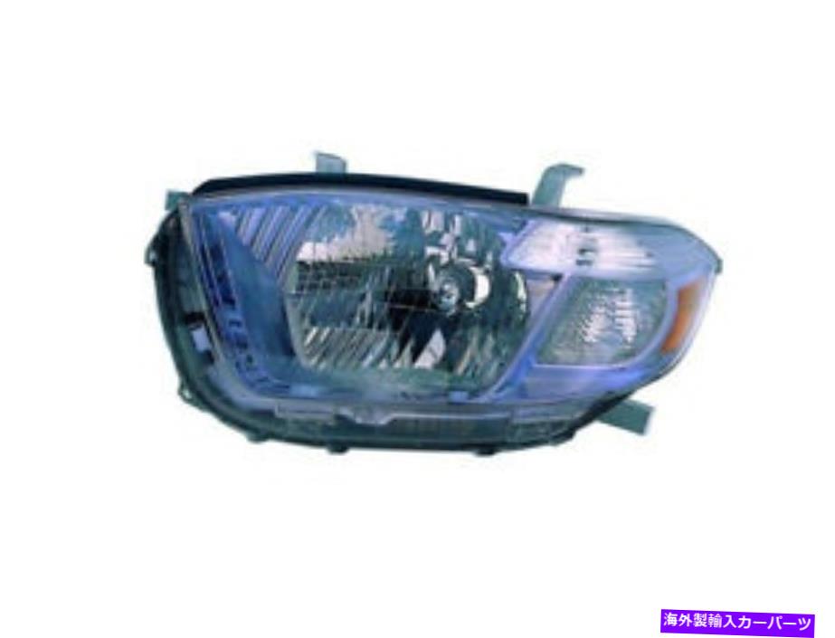 USヘッドライト ハイランダハイブリッドモデル08-10ヘッドライトランプ For Highlander Hybrid Model 08-10 Headlight Lamp Left【並行輸入品】