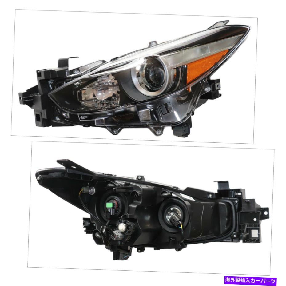 USヘッドライト マツダ3 2017-2018のための新しいハロゲンヘッドライト（左運転側） New Halogen Headlight for Mazda 3 2017-2018 (Left Driver Side)【並行輸入品】