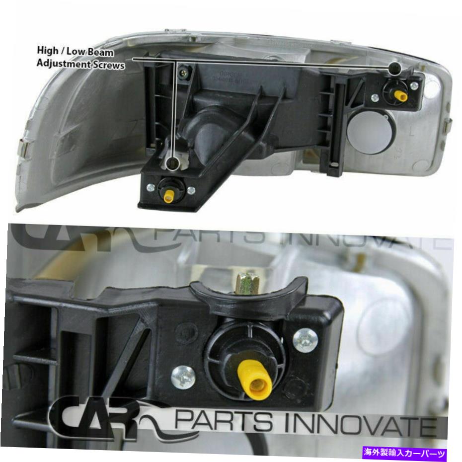 USヘッドライト GMC 00-06 Yukon XLクロムヘッドライト+アンバーバンパーランプ+ 8-LEDフォグランプ GMC 00-06 Yukon XL Chrome Headlights+Amber Bumper Lamps+8-LED Fog Lamps【並行輸入品】