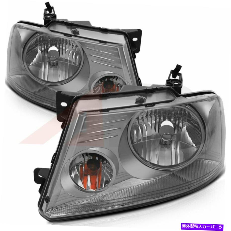 USヘッドライト 2004-2008フォードF-150ヘッドライトアセンブリの交換用ヘッドランプライトペアセット For 2004-2008 Ford F-150 Headlights Assembly Replacement Headlamp Light pair Set【並行輸入品】