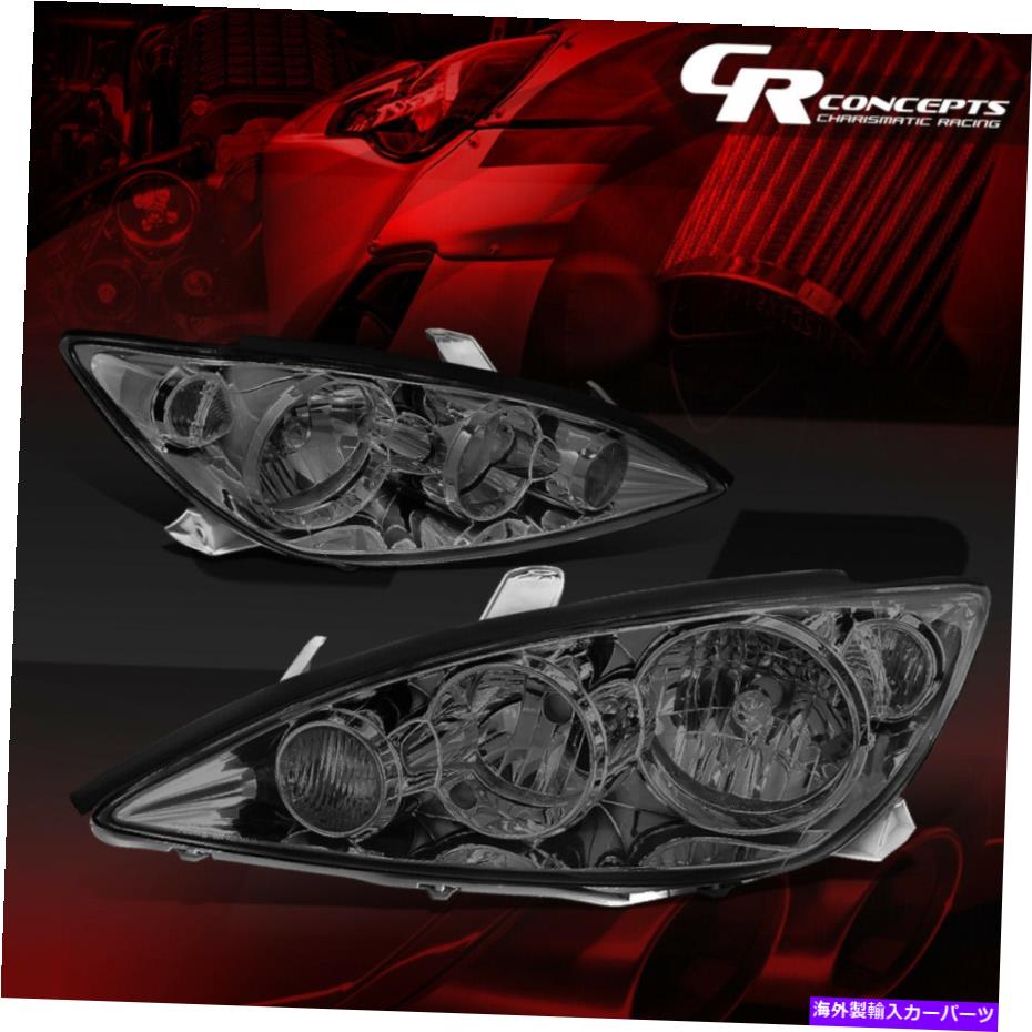 USヘッドライト 2005年から2006年のためのペアスモーククリアサイドOEスタイルのヘッドライトLH + RHトヨタカムリXV30 PAIR SMOKED CLEAR SIDE OE STYLE HEADLIGHT LH+RH FOR 2005-2006 TOYOTA CAMRY XV30【並行輸入品】