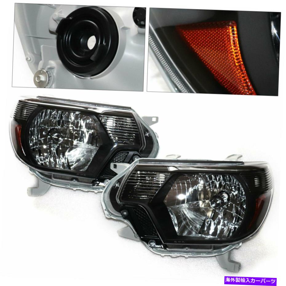USヘッドライト トヨタタコマのための左+右ヘッドライトハロゲンヘッドランプ2012-2015 8115004180 Left+Right Headlights Halogen Headlamps For Toyota Tacoma 2012-2015 8115004180【並行輸入品】