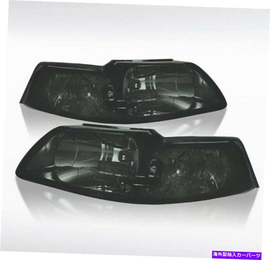 USヘッドライト 99-04フォードマスタングの自動調子喫煙ヘッドライト 99-04 Ford Mustang Autozensation Smoked Headlights【並行輸入品】