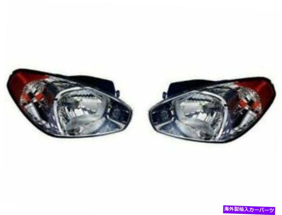 USヘッドライト Hyundai Accent 2006のヘッドライトアセンブリセットH735SX Headlight Assembly Set H735SX for Hyundai Accent 2006【並行輸入品】
