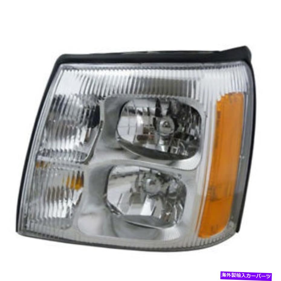 USヘッドライト 02エスカレードヘッドライトヘッドランプフロントノンハイドヘッドライトランプ左ドライバーサイドLH 02 Escalade Headlight Headlamp Front Non-HID Head Light Lamp Left Driver Side LH【並行輸入品】