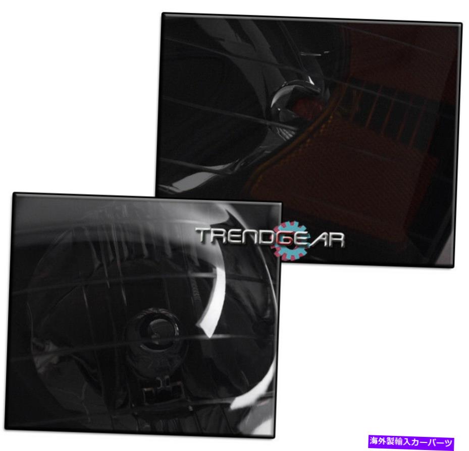 USヘッドライト 2002-2005 RAM 1500ピックアップトラックブラック/スモークヘッドライトランプW / DRL LEDキット FOR 2002-2005 RAM 1500 PICKUP TRUCK BLACK/SMOKE HEADLIGHTS LAMPS W/DRL LED KIT【並行輸入品】