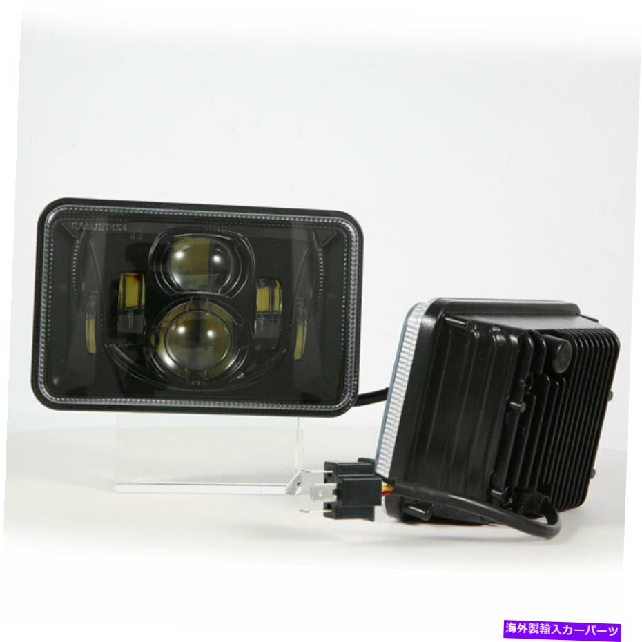 USヘッドライト Ramjet4x4 4x6 LEDのヘッドライトの商業トラックシールビームドットこんにちは/ Loホワイト6000K RAMJET4X4 4x6 LED Headlights Commercial Truck Sealed Beam DOT HI/LO White 6000K【並行輸入品】