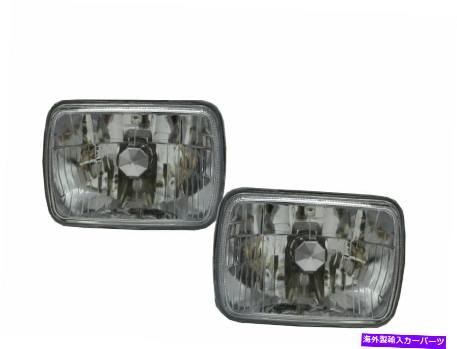 USヘッドライト マスタング1984-1986クーペ2DクリスタルヘッドライトクロムFord Mustang 1984-1986 Coupe 2D Crystal Headlight Chrome for FORD【並行輸入品】