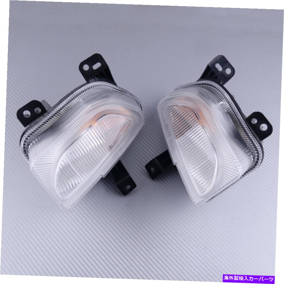 USヘッドライト led昼間のランニングライトDRLドライビングフォグランプがジープリノガード2015-18 ESのためのフィット LED Daytime Running Light DRL Driving Fog Lamp fit for Jeep Renegade 2015-18 Es【並行輸入品】