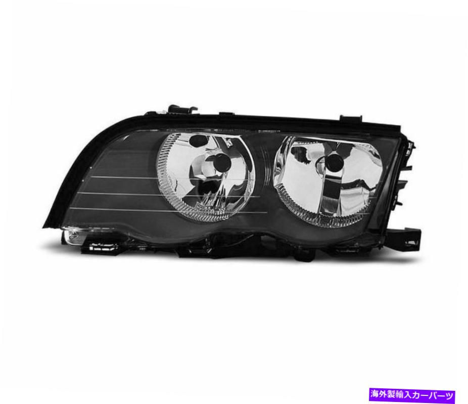USヘッドライト ヘッドランプヘッドライトBMW E46 1998-2001セダンツーリング左黒LHD Headlamp Headlight Bmw E46 1998-2001 Sedan Touring Left Black LHD【並行輸入品】
