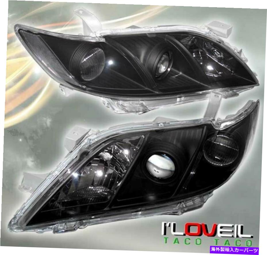 USヘッドライト Black Clearの交換用ヘッドライトランプLH RHペアTOYOTA CAMRY Black Clear Replacement Headlights Lamps LH RH Pair For 2007-2009 Toyota Camry【並行輸入品】