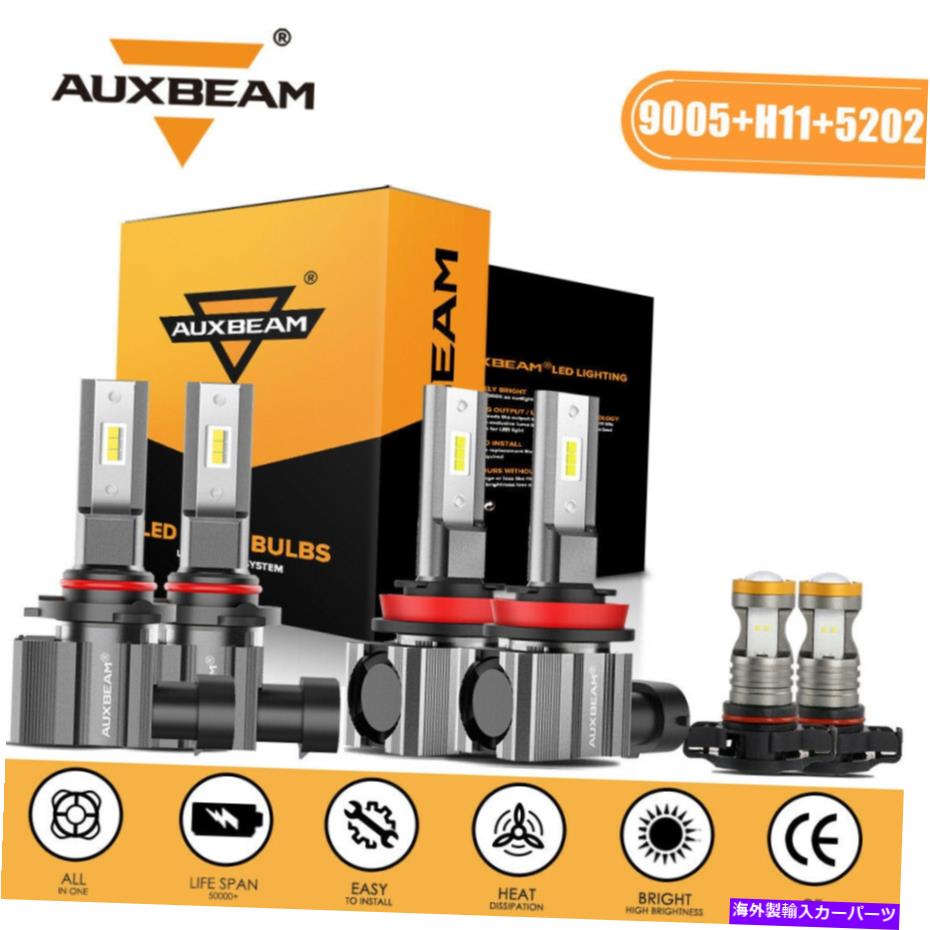 USヘッドライト Chevy Silverado 1500 2500 HD 2007 2008-2015 Auxbeam 6K LEDヘッドライト電球 For Chevy Silverado 1500 2500 HD 2007 2008-2015 AUXBEAM 6K LED Headlight Bulbs【並行輸入品】｜Us Custom Parts Shop USDM