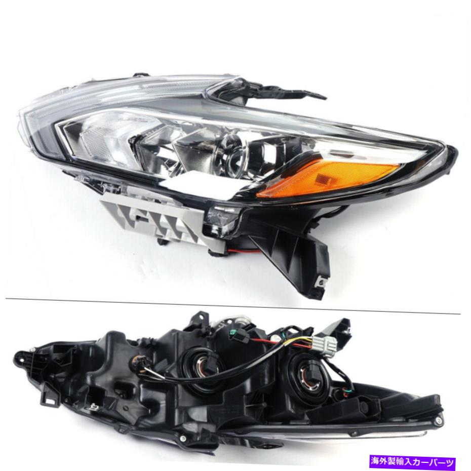 USヘッドライト 2016-2018日産アルティマヘッドライトハロゲンW / O LED DRLブラック左側 For 2016-2018 Nissan Altima Headlights Halogen W/O LED DRL Black Left Side【並行輸入品】