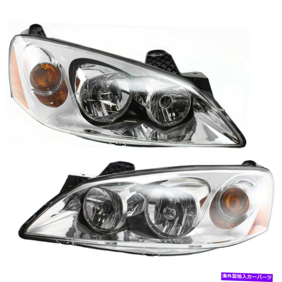 USヘッドライト Headlight 2005-2010 Pontiac G6ドライバと乗客側W /電球のセット Headlight Set For 2005-2010 Pontiac G6 Driver and Passenger Side w/ bulb【並行輸入品】
