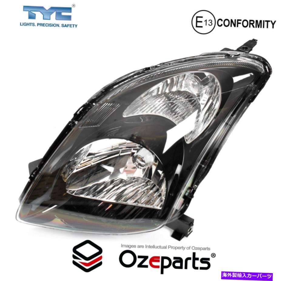 USヘッドライト Suzuki Swift Sport RS416 2005年?2011年のLH LHS左ヘッドライトランプ（ブラック） LH LHS Left Hand Head Light Lamp (Black) For Suzuki Swift Sport RS416 2005~2011【並行輸入品】