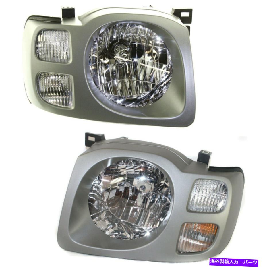 USヘッドライト Headlightは、2002年2003年2004年2004日産Xterra SEの左右球根2PC Headlight Set For 2002 2003 2004 Nissan Xterra SE Left and Right With Bulb 2Pc【並行輸入品】