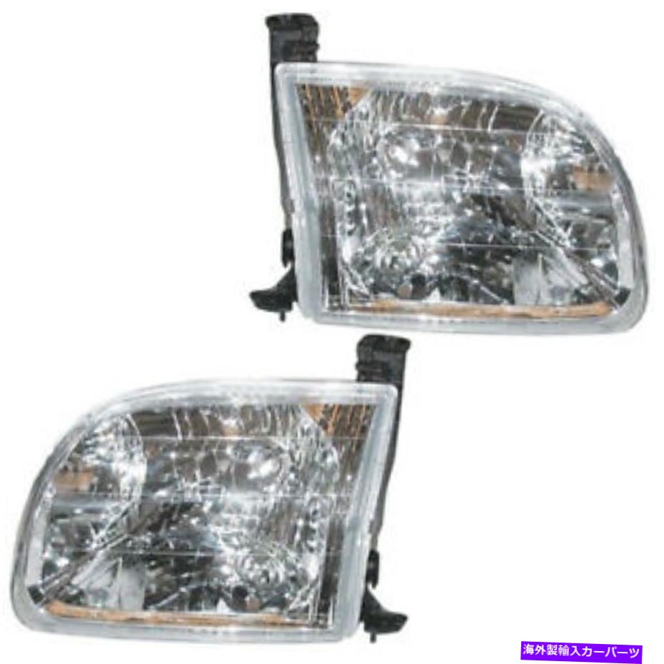 USヘッドライト 00-04ツンドラトラックヘッドライトヘッドランプヘッドライトランプ左右ペア CAPA For 00-04 Tundra Truck Headlight Headlamp Head Light Lamp Left & Right PAIR【並行輸入品】