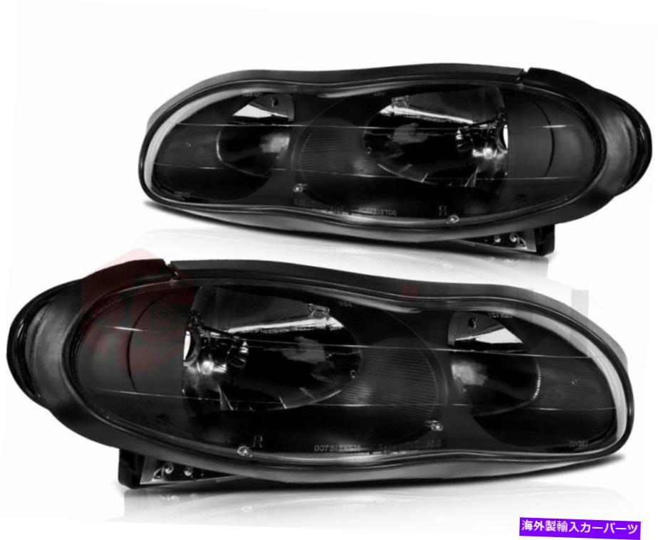 USヘッドライト Chevy Camaro Z28 1998-2002プロジェクターヘッドライトアセンブリブラックハウジングペア Fits Chevy Camaro Z28 1998-2002 Projector Headlights Assembly Black Housing Pair【並行輸入品】