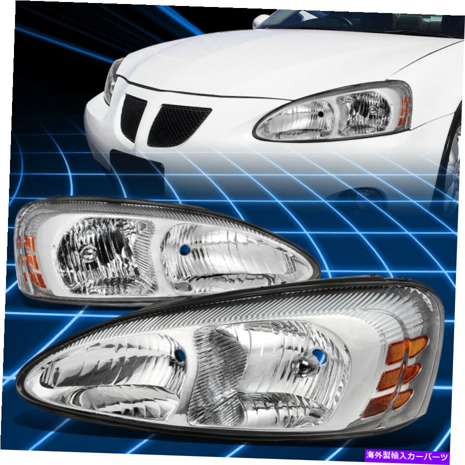 USヘッドライト 04-08 Pontiac Grand Prix OEスタイルChrome / Amber Cornerヘッドライトの交換 For 04-08 Pontiac Grand Prix OE Style Chrome/Amber Corner Headlights Replacement【並行輸入品】 37,567円
