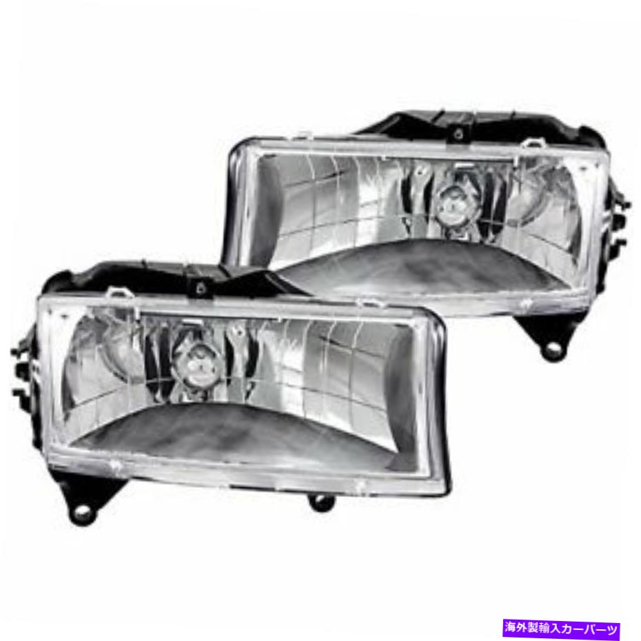 USヘッドライト 1997-2004 Dodge Dakota Crystal Headlights ChromeのためのAnzo（111021） ANZO (111021) for 1997-2004 Dodge Dakota Crystal Headlights Chrome【並行輸入品】
