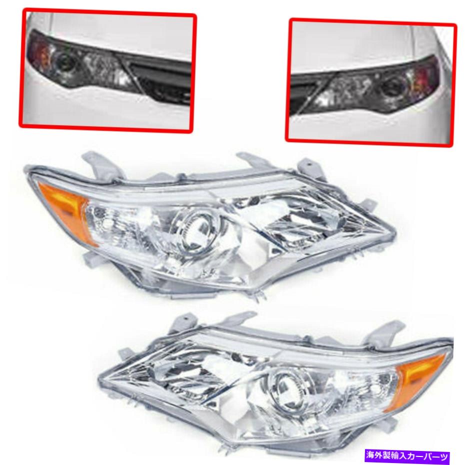 USヘッドライト 2012年?14トヨタカムリプロジェクターヘッドライトヘッドランプ交換左+右 For 2012~14 Toyota Camry Projector Headlights Headlamps Replacement Left + Right【並行輸入品】