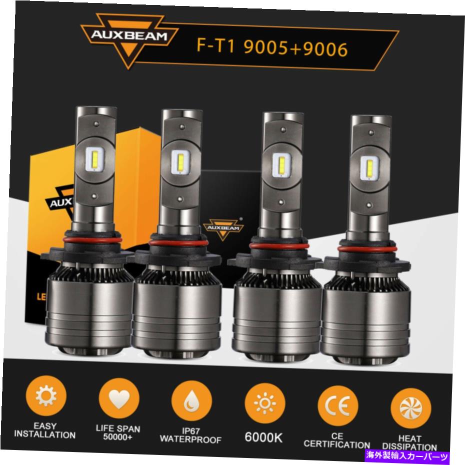 USヘッドライト AUXBeam 9005 + 9006 140W 16000LM LEDヘッドライト高/低6500Kホワイト4ピースの電球キット Auxbeam 9005+9006 140W 16000LM LED Headlight High/Low 6500K White 4PCS Bulbs Kit【並行輸入品】|Us Custom Parts Shop USDM