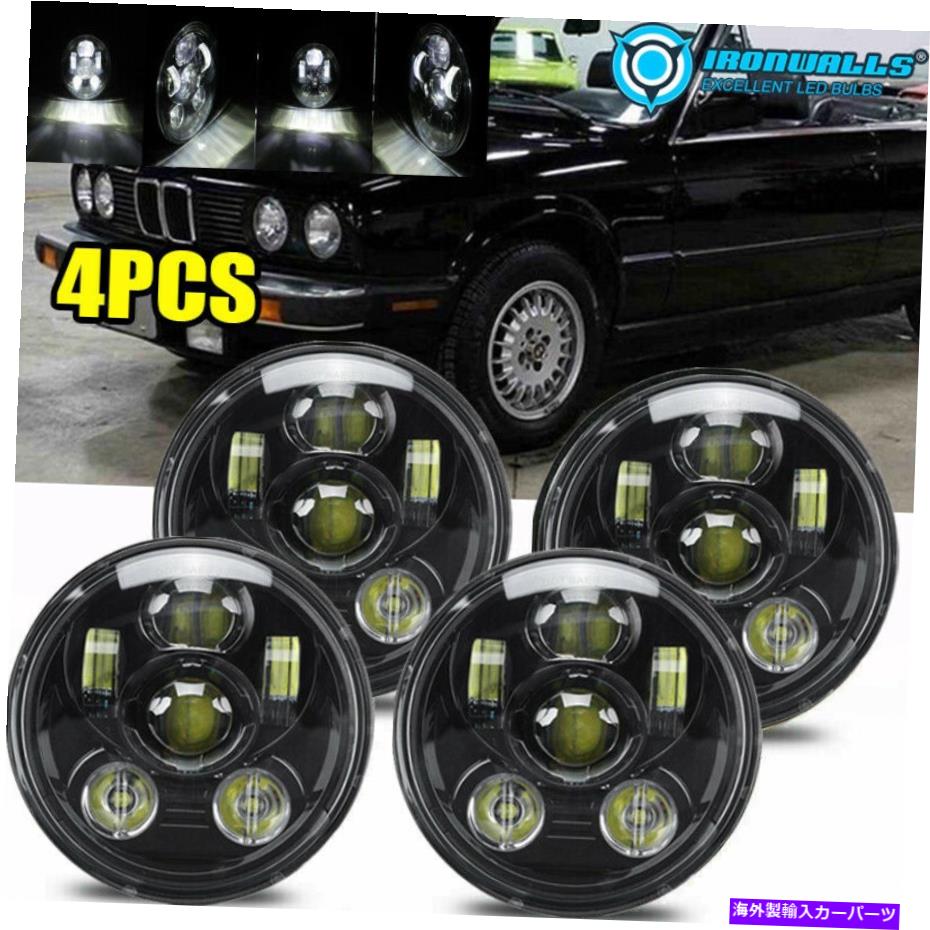 USヘッドライト 4×5.75インチプロジェクターLEDヘッドライトH5006フィットBMW 325I 528I 530I 533I 535I 535I 4x 5.75\