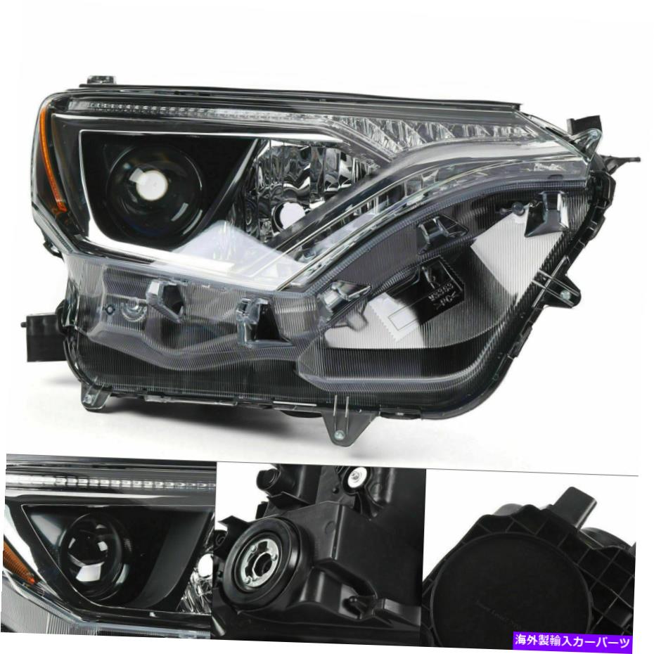 USヘッドライト トヨタRAV4 2017年2017年2017年2017年2017年 Right Chrome Halogen Headlight Headlamp Fit For Toyota RAV4 2016 2017 2018【並行輸入品】
