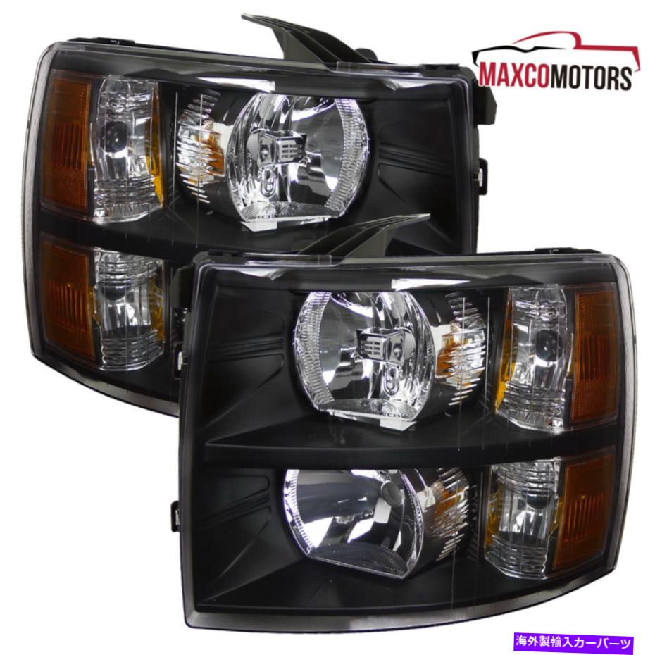 USヘッドライト 2007-2014 Chevy Silverado 2500HD 3500HD 2003-2007 1500ヘッドライトランプ Black For 2007-2014 Chevy Silverado 2500HD 3500HD 2003-2007 1500 Headlights Lamp【並行輸入品】｜Us Custom Parts Shop USDM