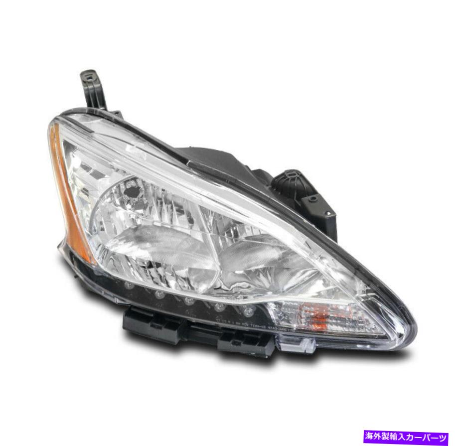 USヘッドライト 2014年2014年2015年の2015年のSentra Led Bar Chrome Headlight Headlamp旅客RH側 For 2013 2014 2015 Sentra LED Bar Chrome Headlight Headlamp Passenger RH Side【並行輸入品】
