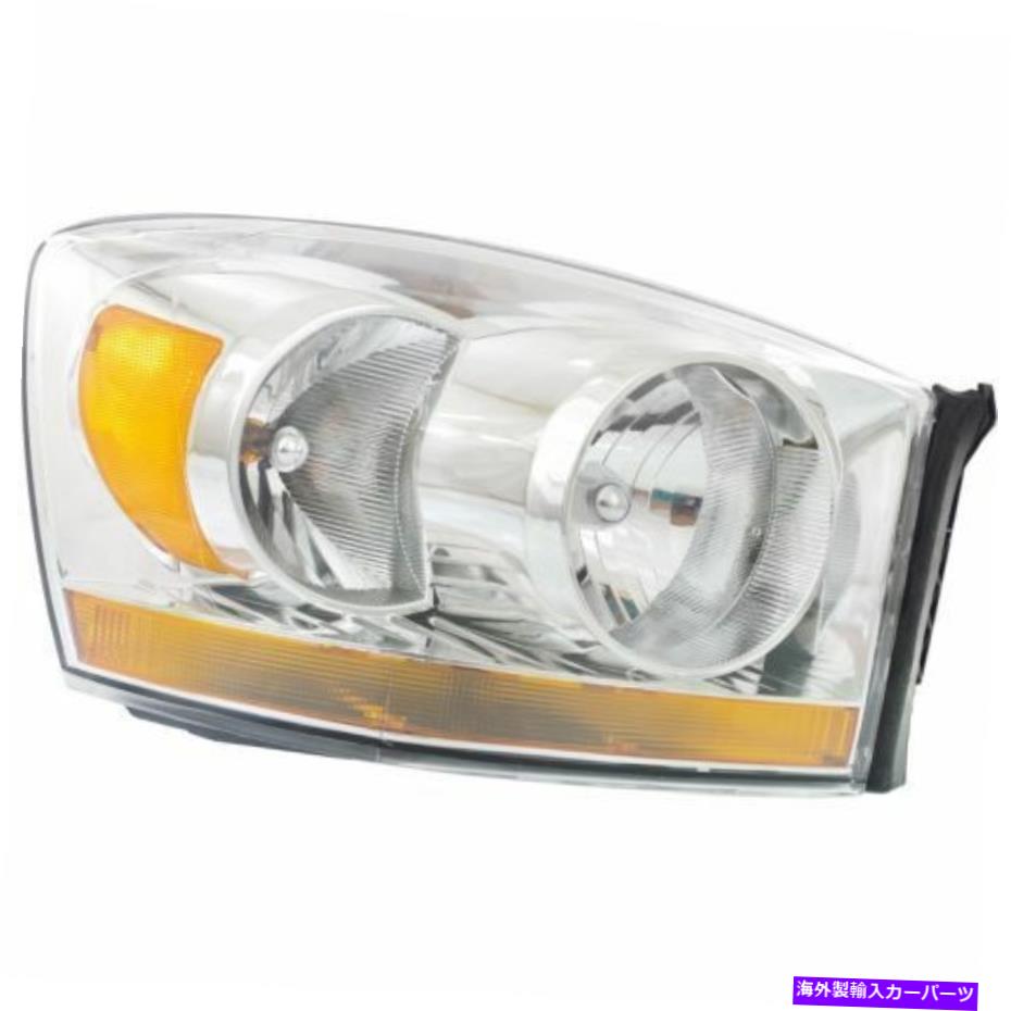 USヘッドライト RAM 2500 06、助手席側ヘッドライト、クリアレンズ。クロームインテリア For Ram 2500 06, Passenger Side Headlight, Clear Lens; Chrome Interior【並行輸入品】