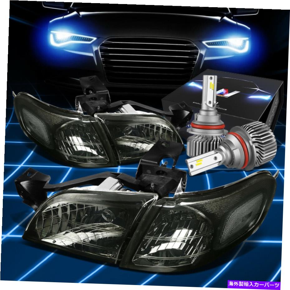 USヘッドライト FIT 1997-2005ベンチャー/シルエットヘッドライト+コーナーライトW / LEDスリムスタイルスモーク Fit 1997-2005 Venture/Silhouette Headlights+Corner Light W/LED Slim Style Smoked【並行輸入品】｜Us Custom Parts Shop USDM