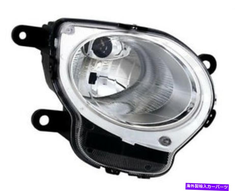 USヘッドライト 昼間の走行灯H1ハロゲンとフィアット500の右側のヘッドライト right side headlight for FIAT 500 with daytime running lights H1 HALOGEN【並行輸入品】
