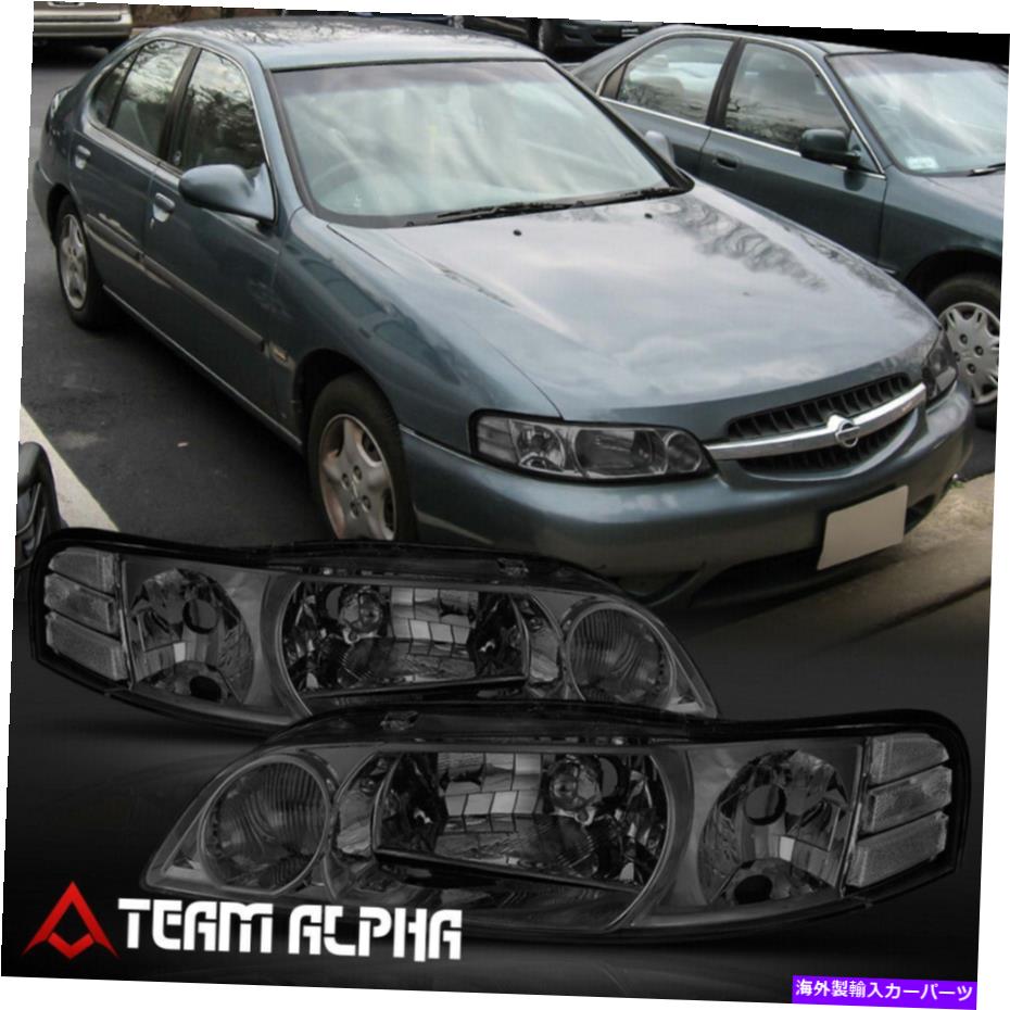 USヘッドライト FITS 2000-2001日産アルティマ[Chrome / Smoke]クリスタルコーナーヘッドライトヘッドランプランプ Fits 2000-2001 Nissan Altima[Chrome/Smoke]Crystal Corner Headlight Headlamp Lamp【並行輸入品】 37,567円
